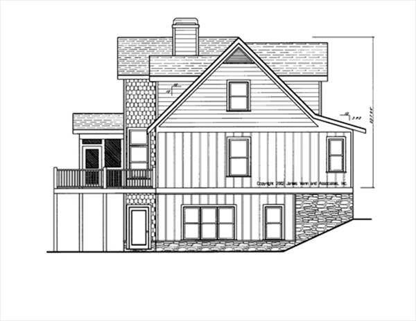 Left Elevation image of PEARSON House Plan